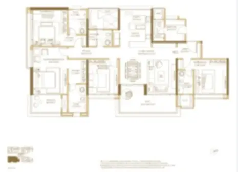 Tata Devanahalli 4 BHK Apartment Floor Plan by Tata Housing located in Devanahalli, Bangalore